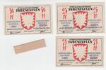 Deutschland / Bullenkuhlen - Bevern 25-75 Pfennig Schein Deutschland / Bullenkuhlen - Bevern, 25-75 Pfennig Schein, 1921 -