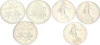 Frankreich - Republik 3 x 50 Centimes Säerin -