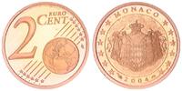 Monaco 2 Cent Kursmünze PP in Münzkapsel. Seltenes Jahr !!! -