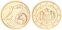 Monaco 2 Cent Kursmünze Seltenes Jahr !!! -