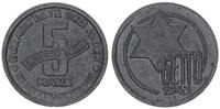 Deutschland / Polen / Getto Litzmannstadt 5 Mark (mit Echtheitszertifikat und Fachbuch ) MAGNESIUM !!! 1,04g -