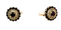 585 Gold Ring mit Granat Stein, 5,9g, Ringgröße 53 -