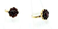 585 Gold Ring mit Granatstein 3,31g, 55 Ringgröße -