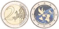 Monaco 2 Euro 20 Jahre Uno Farbmünze -
