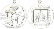München Schützenmedaille Bogenschießen Schützen Medaille 1906 Silber München - auf das XV. Deutsche Bundesschießen -