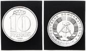 DDR 10 Pfennig Aluminium -