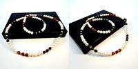 Perlen Kette, 42cm lang -