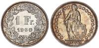 Schweiz 1 Franken Helvetia - 1 Franc - ansprechende Patina -