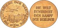 Deutschland Medaille Medaille o.J. Bronze Berlin - auf die Luftbrücke von 1948 -