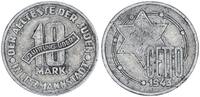 Deutschland / Polen / Getto Litzmannstadt 10 Mark (mit Echtheitszertifikat und Fachbuch ) Aluminium -