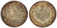 Deutsches Kaiserreich 1/2 Mark 1/2 Reichsmark Silber -