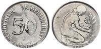 Deutschland 50 Pfennig J.384 Kursmünze Fehlprägung auf zu kleinem und zu dünnem Rohling -
