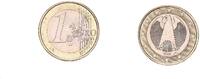 Deutschland 1 Euro Fehlprägung / Materialvariante : unmagnetisch -