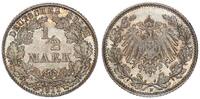 Deutsches Kaiserreich 1/2 Mark halbe Mark Jäger 16 -