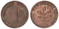 Deutschland 1 Pfennig Bank dt.Länder- Fehlprägung: VS+RS Prägeschwäche -