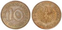 Deutschland / Alliierte Besetzung 10 Pfennig Probe Materialprobe Eisen,Messing plattiert!!! -