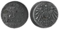 Deutschland / Kaiserreich 5 Pfennig Fehlprägung : 15% dezentriert -