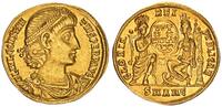 Antike - Römische Kaiserzeit Solidus Constantius II - 2 Göttinnen halten Schild mit VOT XX MVLT XXX - , Gold selten -