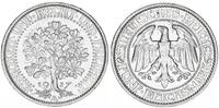 Weimarer Republik - Deutschland 5 Mark 1927 A Weimar 5 Reichsmark Eichbaum ss