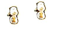 585 Gold Ring mit großer Perle und Diamant ; der Ring Kopfe 3cm mal 1,5cm, Ringgröße 49 -