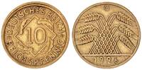 Deutschland / Weimar 10 Pfennig J.317 Fehlprägung: leicht dezentriert -