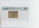Deutschland - Polen Konzentrationslager Auschwitz 0,50 Reichsmark Prämienschein 0,50 Mark Prämienschein Gelb- PMG zertifiziert, RAR! -