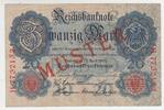 Deutschland 20 Mark Banknote - Muster Muster! -
