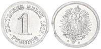 Kaiserreich 1 Pfennig Fehlprägung : Zainende (16 Uhr) -