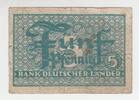 Deutschland - Bank deutscher Länder 5 Pfennig-Schein 5 Pfennig-Schein, Bank Deutscher Länder -
