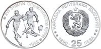Bulgarien 25 Leva zur Olympiade 1992 - Winterspiele in Albertville - Ski Langlauf -