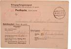 3. Reich Konvolut Gefangenenlager Stalag IX C - Kriegsgefangenenpost und Soldatenerkennungsmarke guter Zustand