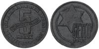 Deutschland / Polen / Getto Litzmannstadt 5 Mark (mit Echtheitszertifikat und Fachbuch ) MAGNESIUM !!! 0,98g -