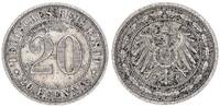 Kaiserreich 20 Pfennig Kursmünze J. 14 * -