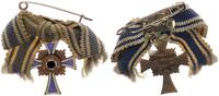 3. Reich Orden Mutterkreuz in Bronze Miniatur 21mm an Damenschleife -