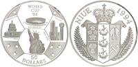 Niue 50 Dollars World Cup Soccer -