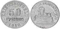 Deutschland / Braunschweig 50 Pfennig Herzogtum offizielles Notgeld -