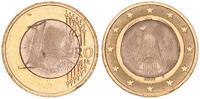 Deutschland BRD 1 Euro Fehlprägung : mit geplatztem Innenteil geprägt -