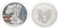 USA 1 Dollar American Eagle Liberty Washington Monument coloriert -
