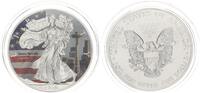 USA 1 Dollar American Eagle Liberty Space Needle coloriert -