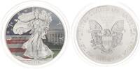 USA 1 Dollar American Eagle Liberty White House Washington coloriert -