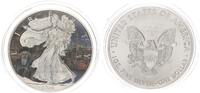 USA 1 Dollar American Eagle Liberty John Cabot coloriert -