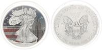 USA 1 Dollar American Eagle - Liberty Empire State Building coloriert -