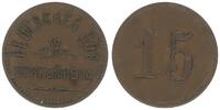 Bockenheim, Frankfurt, Hessen 15 Pfennig Deutscher Hof, Notgeld -