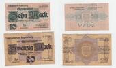 Deutschland / Regensburg LOT: 10 +20 Mark Scheine Deutschland / Regensburg, LOT: 10 +20 Mark Scheine, 4. und 8. Oktober 1918 -