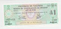 Argentinien 1 Austral-Schein Argentinien, 1 Austral von 1991 -