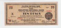 Philippinen 10 Peso-Geldschein Philippinen, 10 Peso-Geldschein , kassenfrisch, Serie 1941 -
