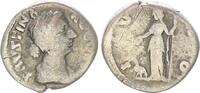 Antike / Römische Kaiserzeit/Faustina II Denar Faustina Minor Denar mit Rückseitendarstellung Juno n.l. stehend -