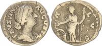 Antike / Römische Kaiserzeit/Faustina II Denar Faustina Minor Denar mit Rückseitendarstellung Salus n.l. stehend -