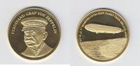 Deutschland Zeppelin Medaille Medaille LZ14 L1 Marineluftschiff Fahrt über Helgoland - Graf Zeppelin -