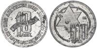 Deutschland / Polen / Getto Litzmannstadt 10 Mark (mit Echtheitszertifikat und Fachbuch ) Aluminium -